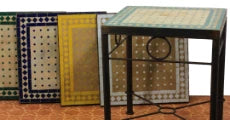 Tables mosaïques rectangulaires