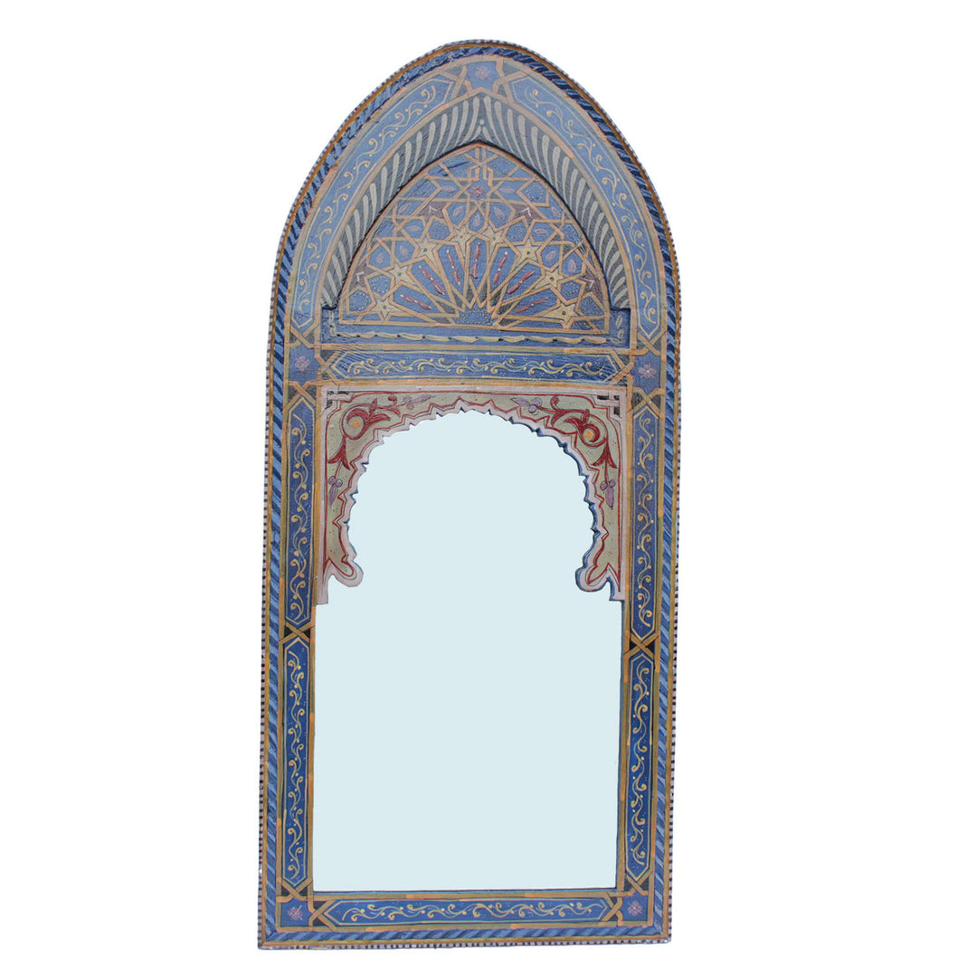 Miroir oriental Sharif bleu