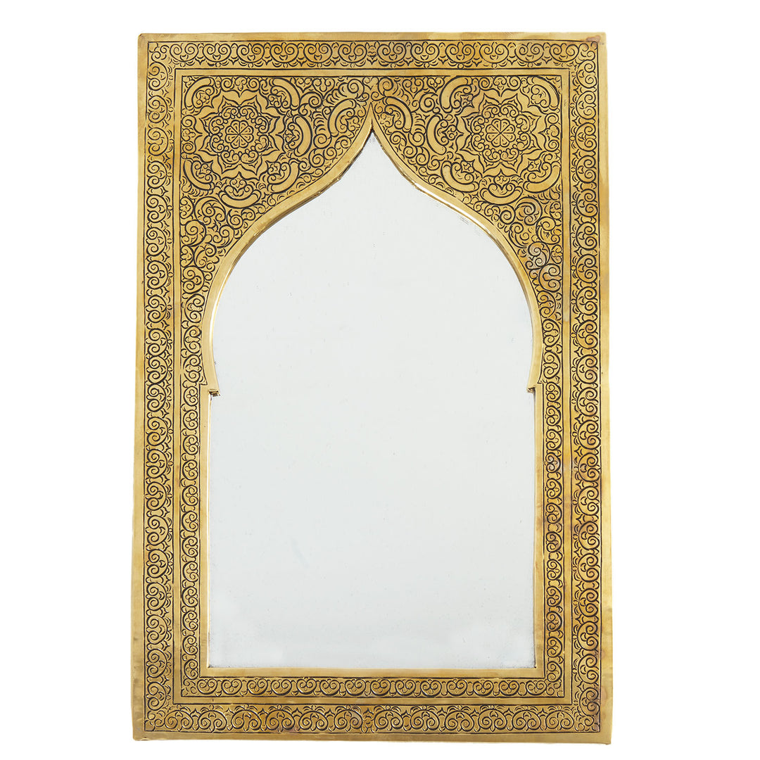 Miroir en laiton Safaa 55 x 39 cm
