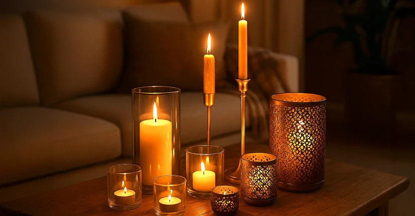 lumières de bougies