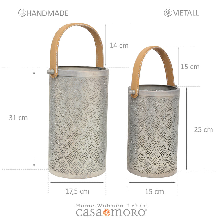 Lot de 2 lanternes Benno