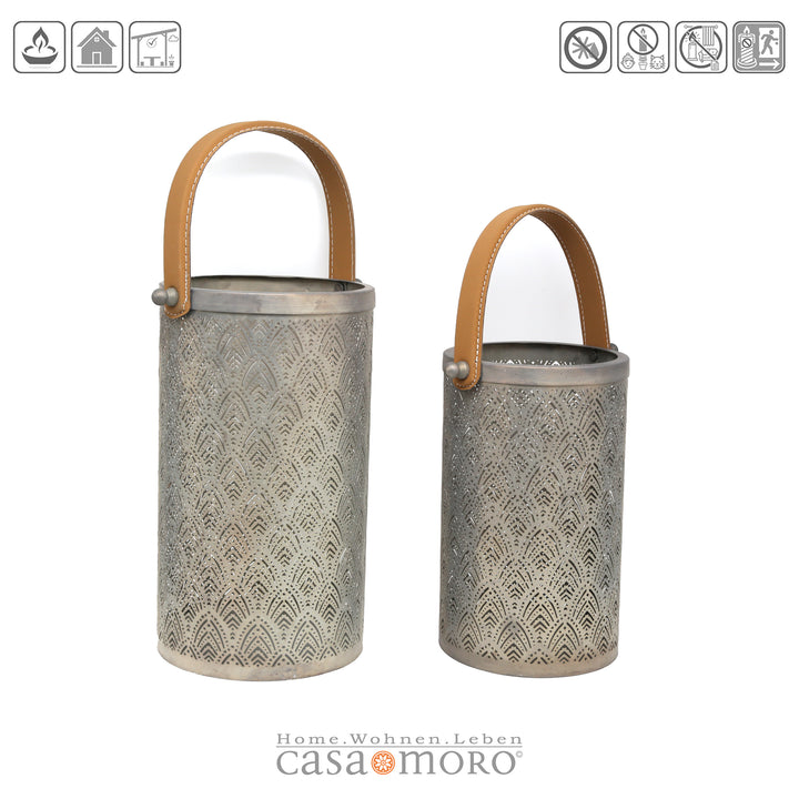 Lot de 2 lanternes Benno