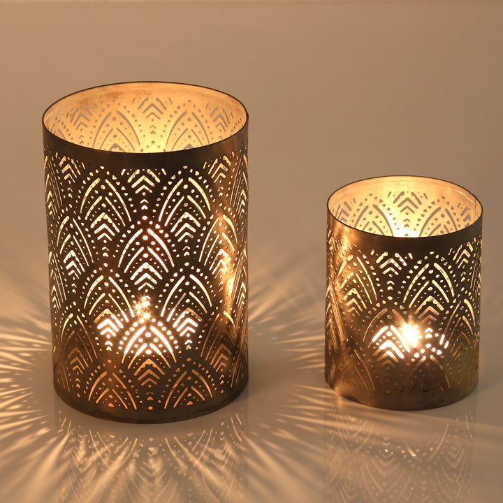 Lot de 2 photophores Lauro