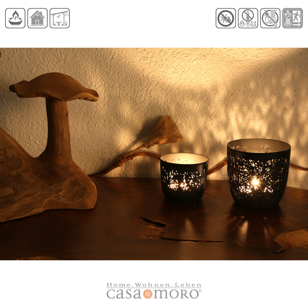 Lot de 2 photophores Noan