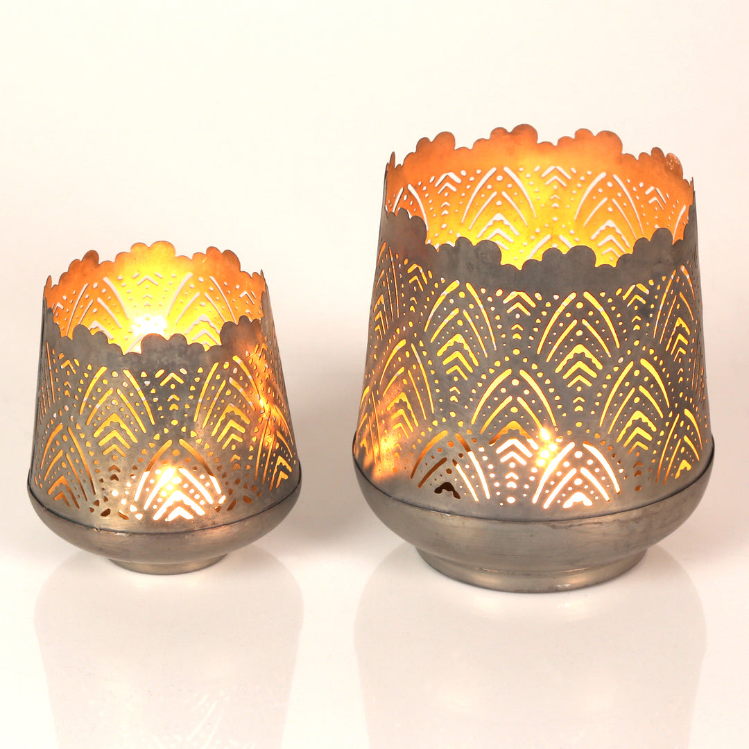 Lot de 2 bougeoirs Rico