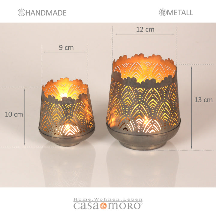Lot de 2 bougeoirs Rico