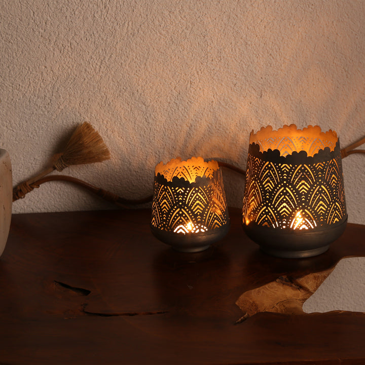 Lot de 2 bougeoirs Rico