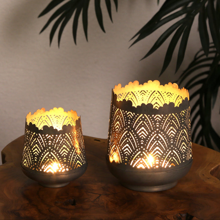Lot de 2 bougeoirs Rico