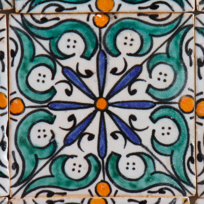 Carreau peint à la main Hudah