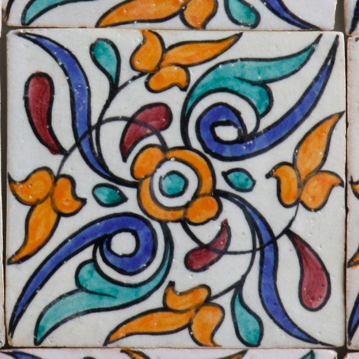 Carreau peint à la main Safaa