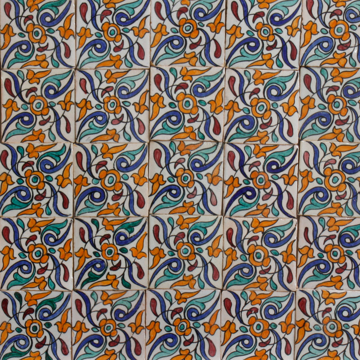 Carreau peint à la main Safaa