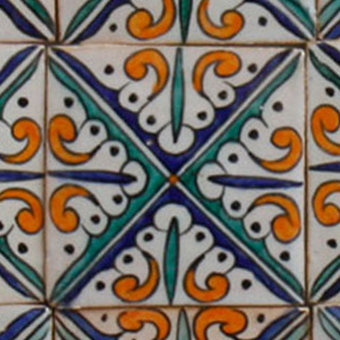 Carreau peint à la main Hanin