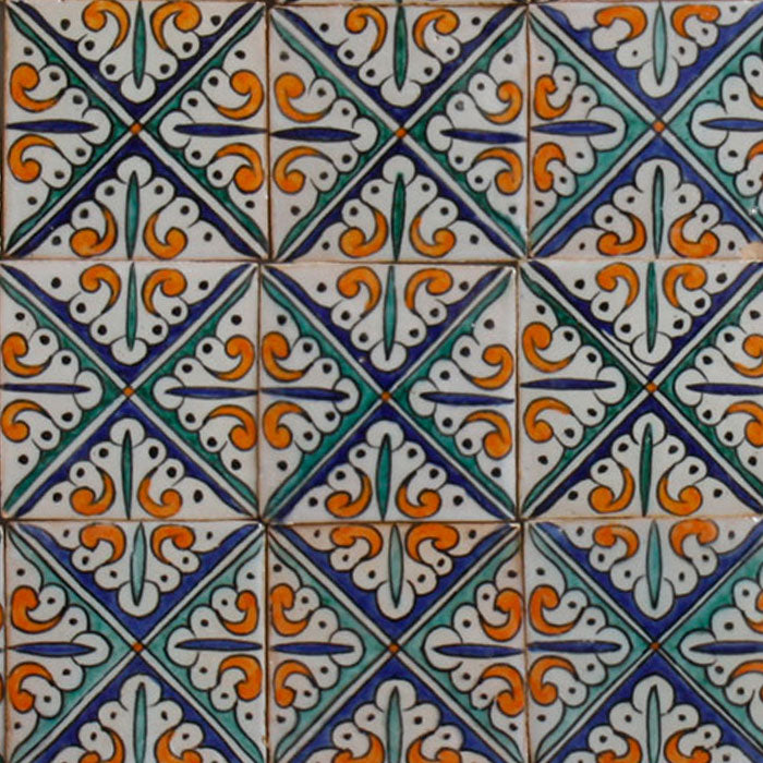 Carreau peint à la main Hanin