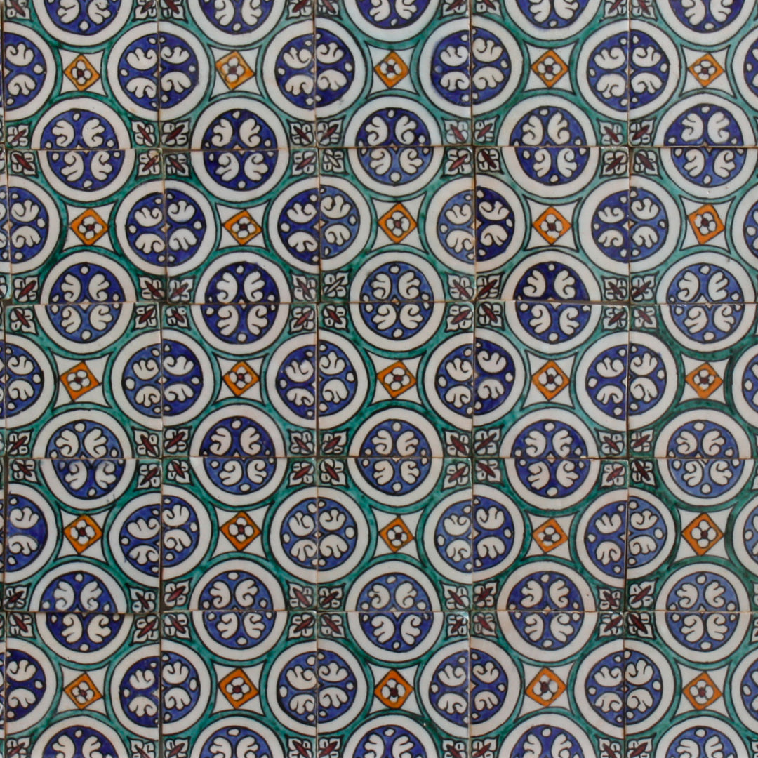 Carreau peint à la main Hafsa