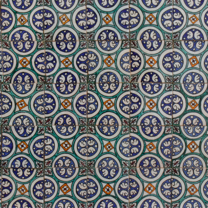 Carreau peint à la main Hafsa