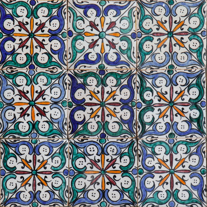 Carreau peint à la main Ihsan