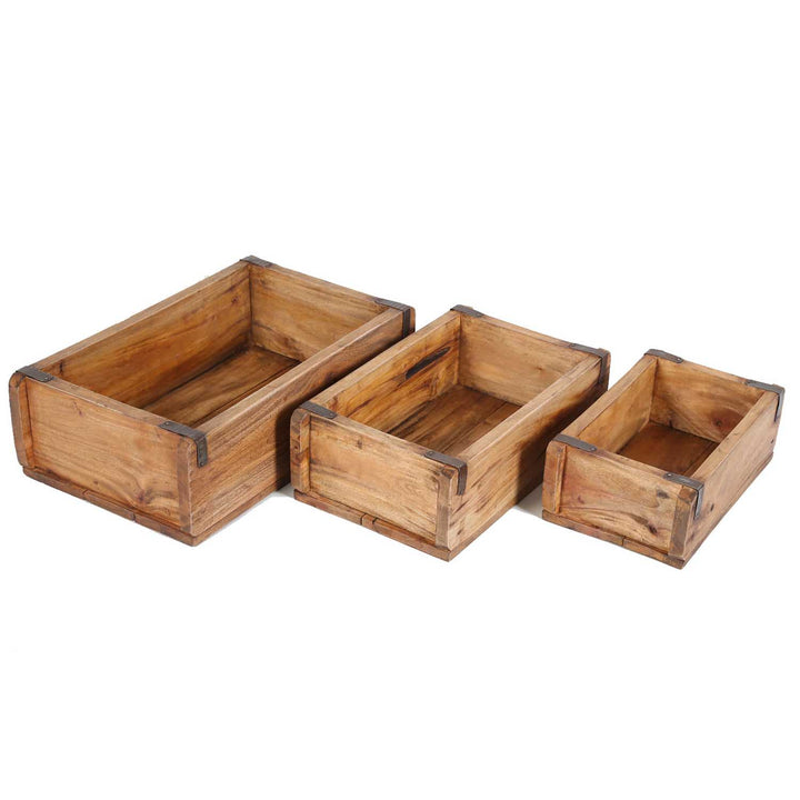Lot de 3 bacs à plantes Gino