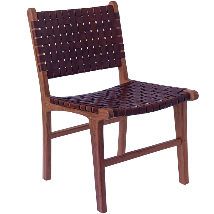 Esszimmerstuhl Braun Leder