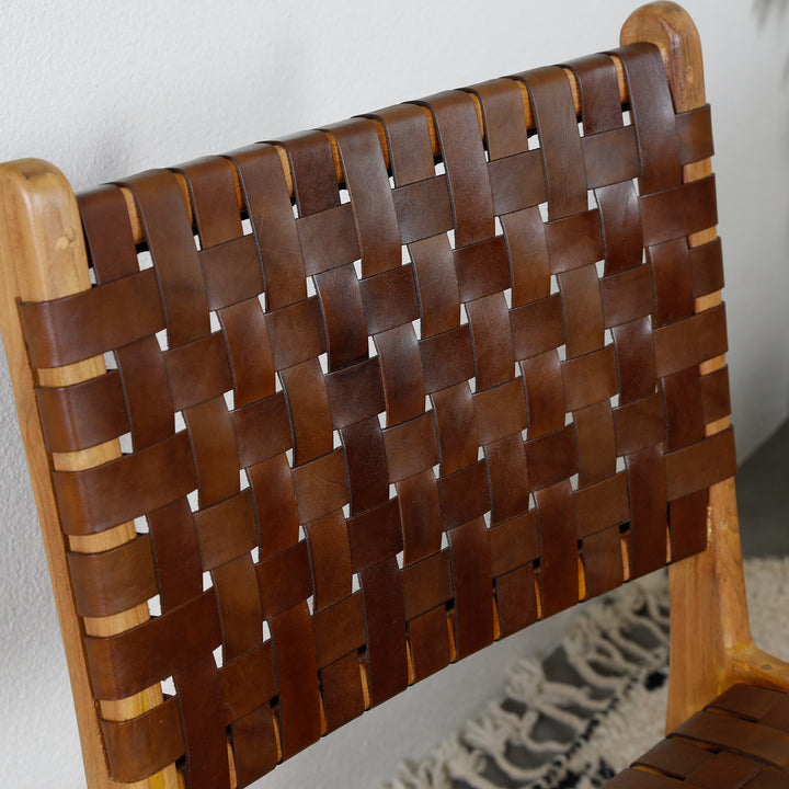 Esszimmerstuhl Braun Leder