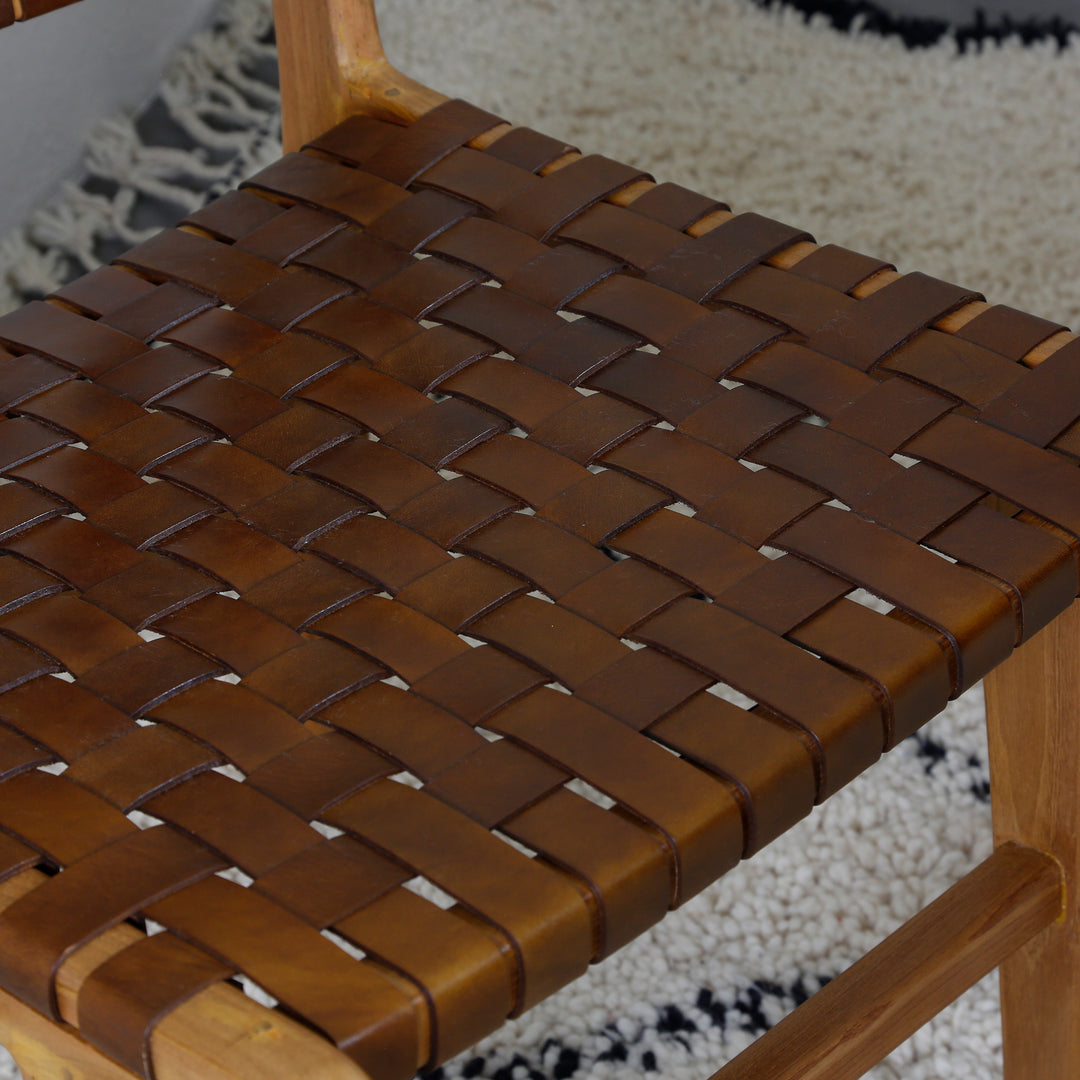 Esszimmerstuhl Braun Leder