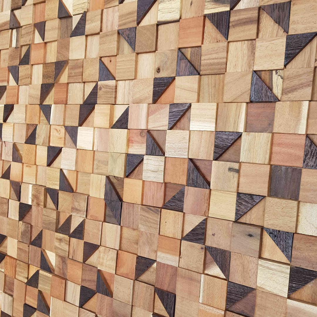Revêtement mural en bois Pyramid Cube
