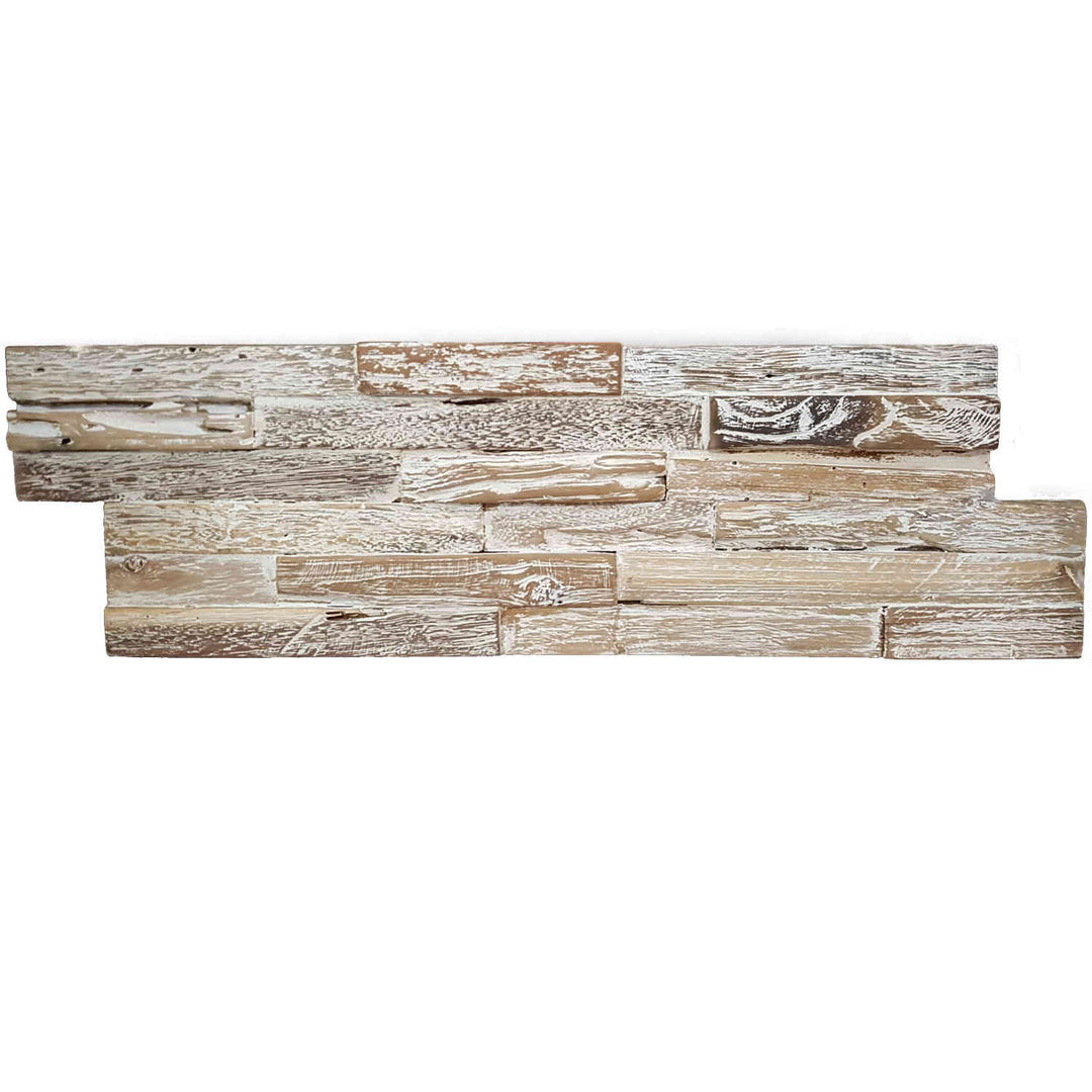 Revêtement mural en bois White Washed Coral