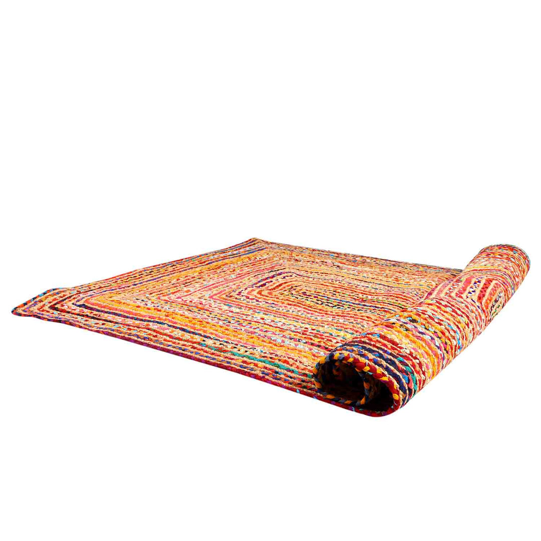 Tapis en jute Esha multicolore