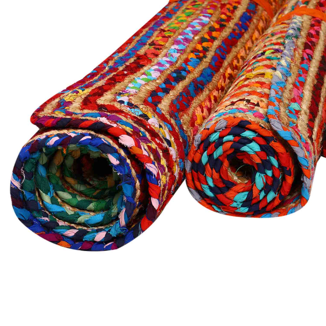 Tapis en jute Esha multicolore