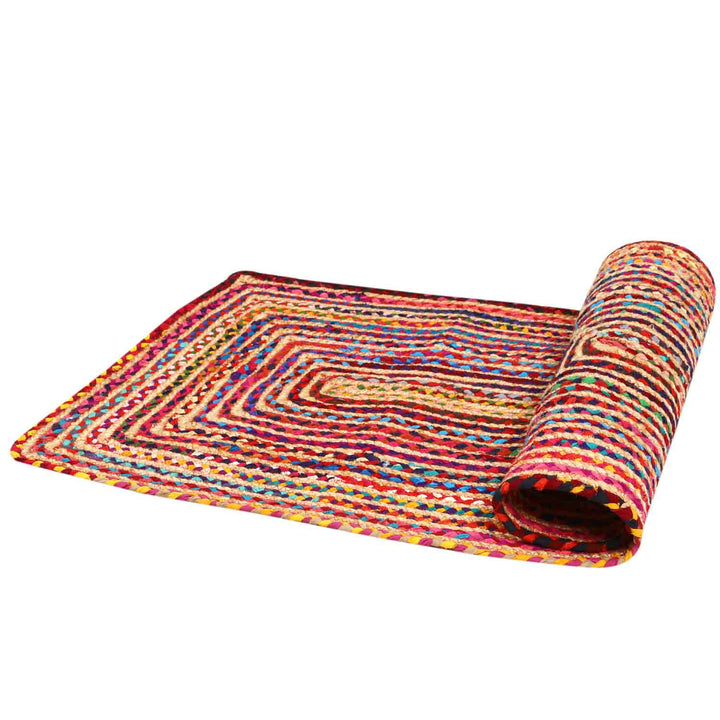 Tapis en jute Esha multicolore