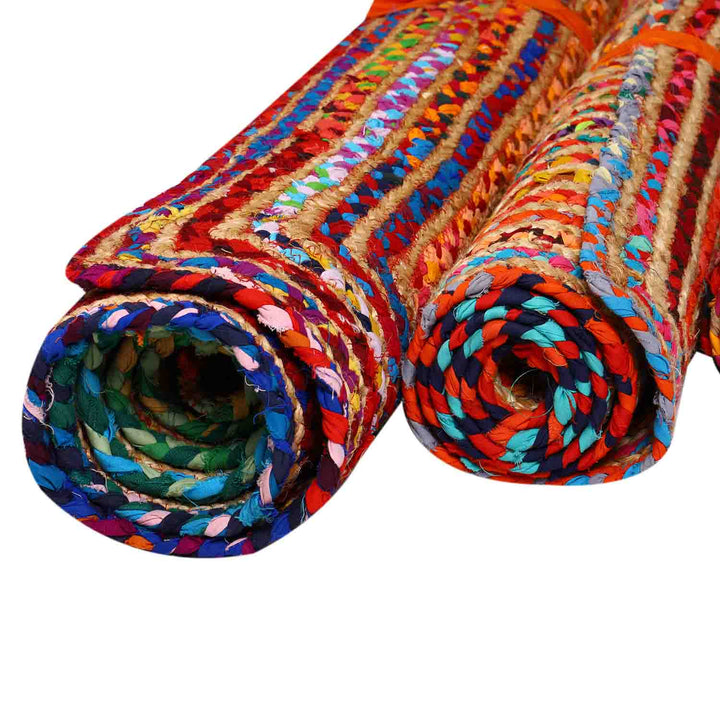 Tapis en jute Esha multicolore