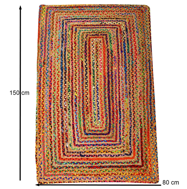 Tapis en jute Esha multicolore