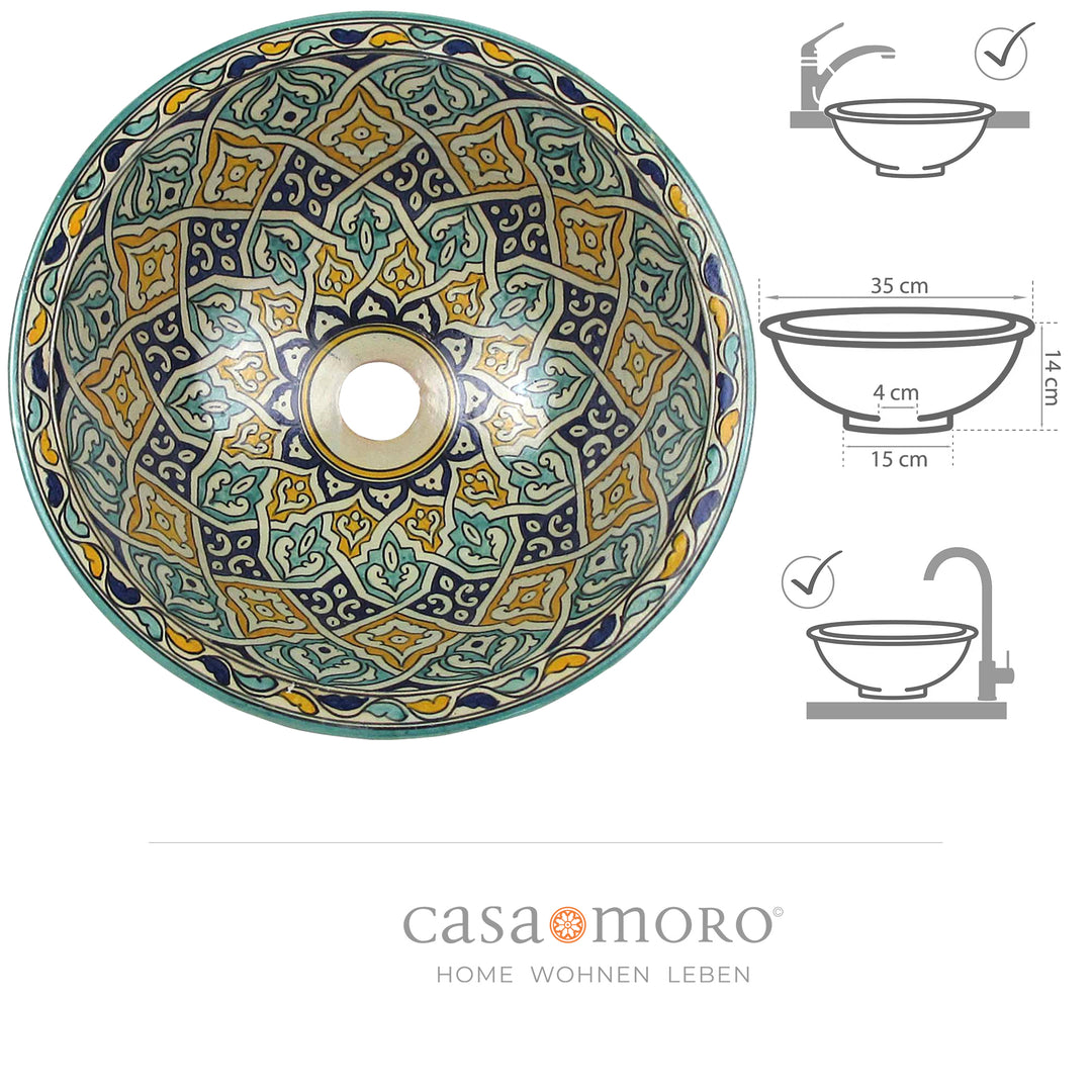 Lavabo à poser rond