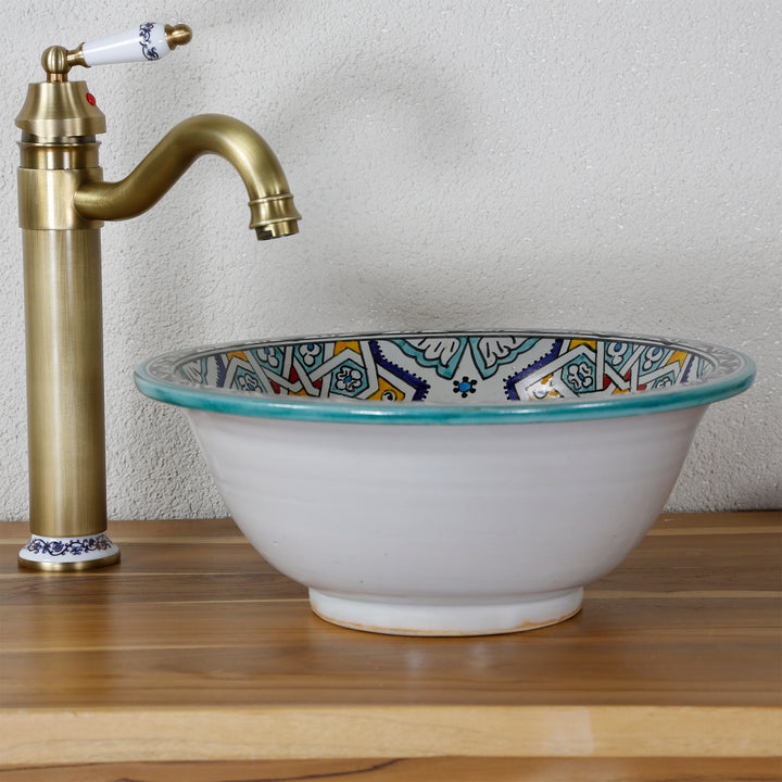 Lavabo à poser sur colonne