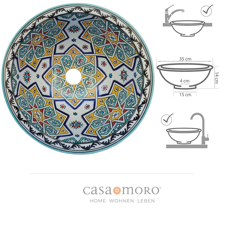 Lavabo à poser sur colonne
