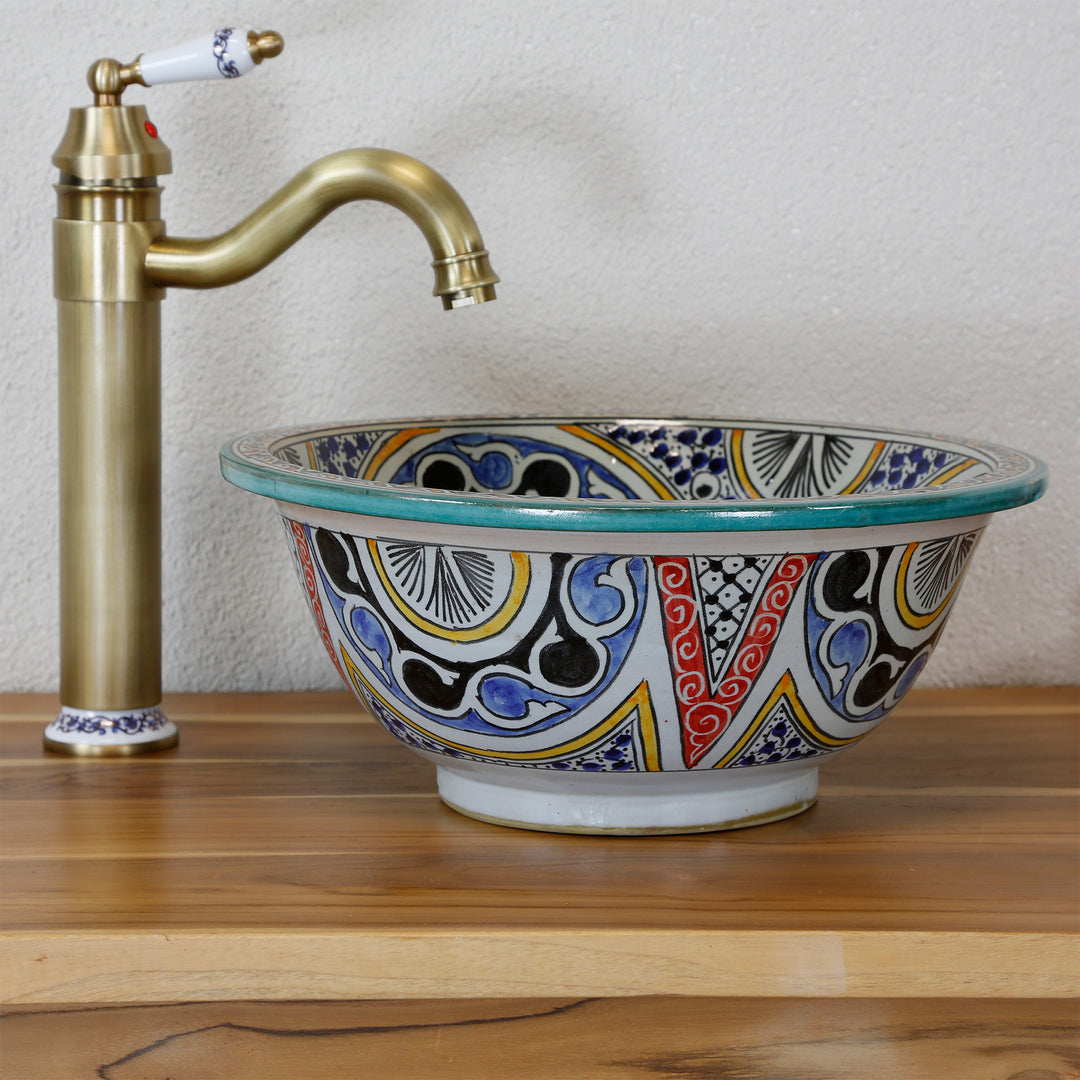 Vasque à poser sur meuble lavabo