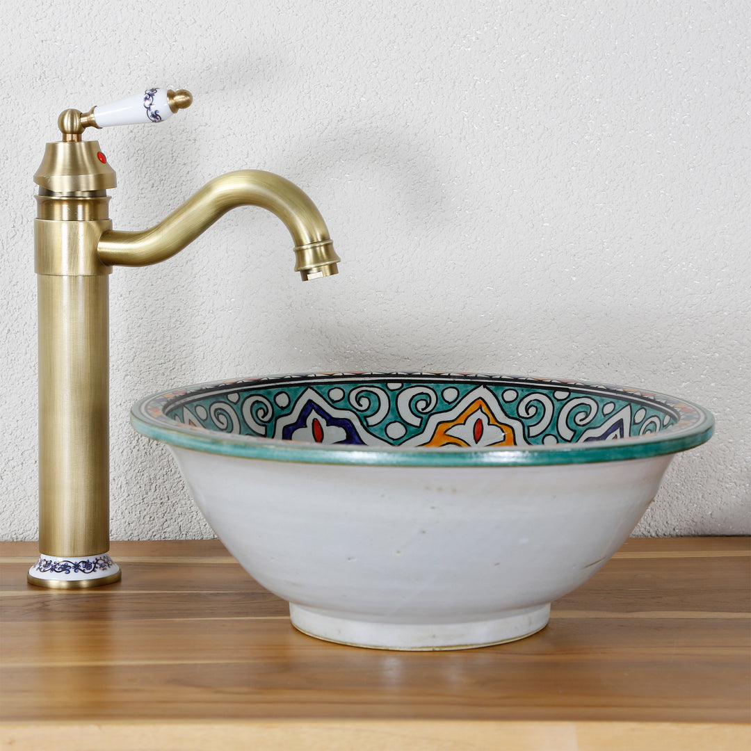 Petit lavabo rond