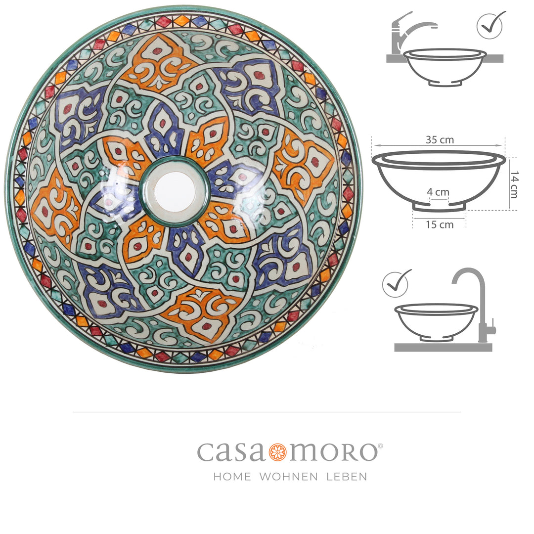 Petit lavabo rond