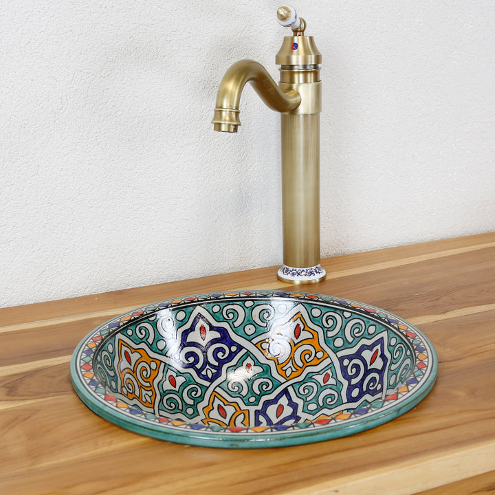 Petit lavabo rond