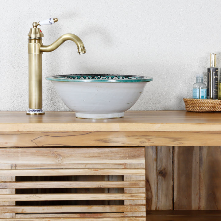 Petit lavabo rond