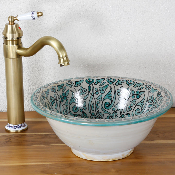 Lavabo sans trou pour robinet