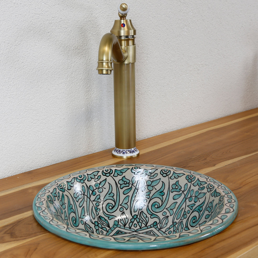 Lavabo sans trou pour robinet