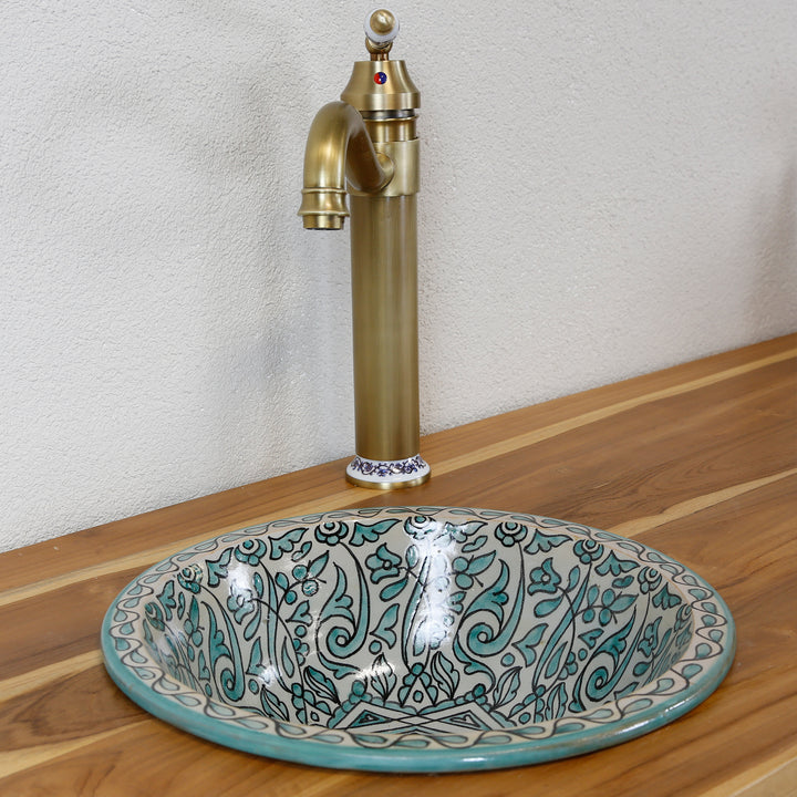 Lavabo sans trou pour robinet