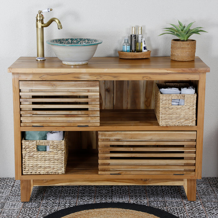 Lavabo sans trou pour robinet