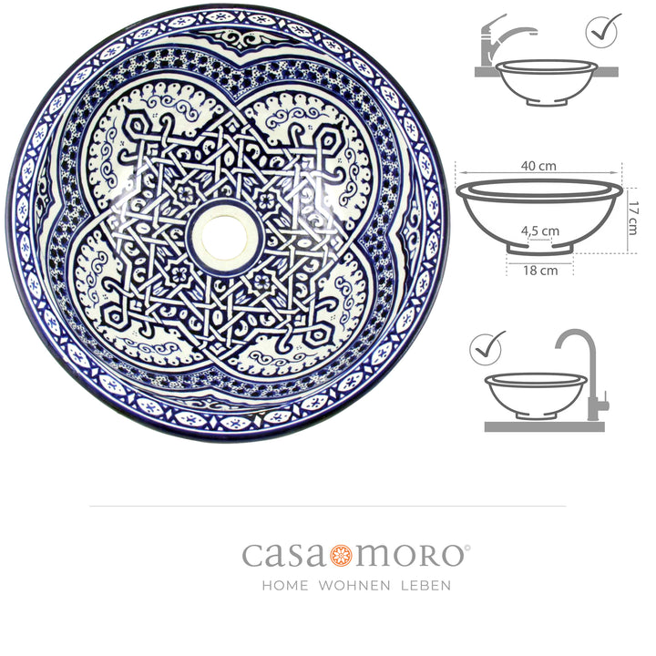 Lavabo à poser rond