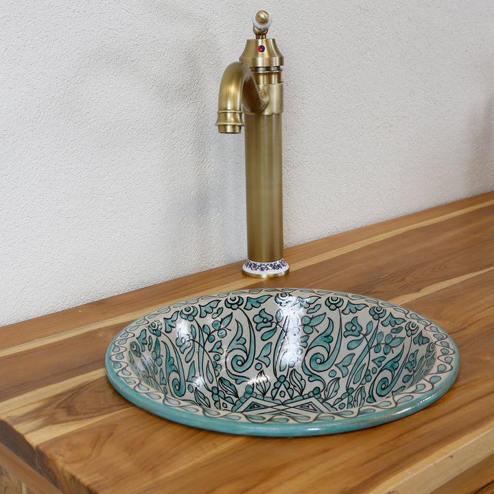 Lavabo sans trou pour robinet