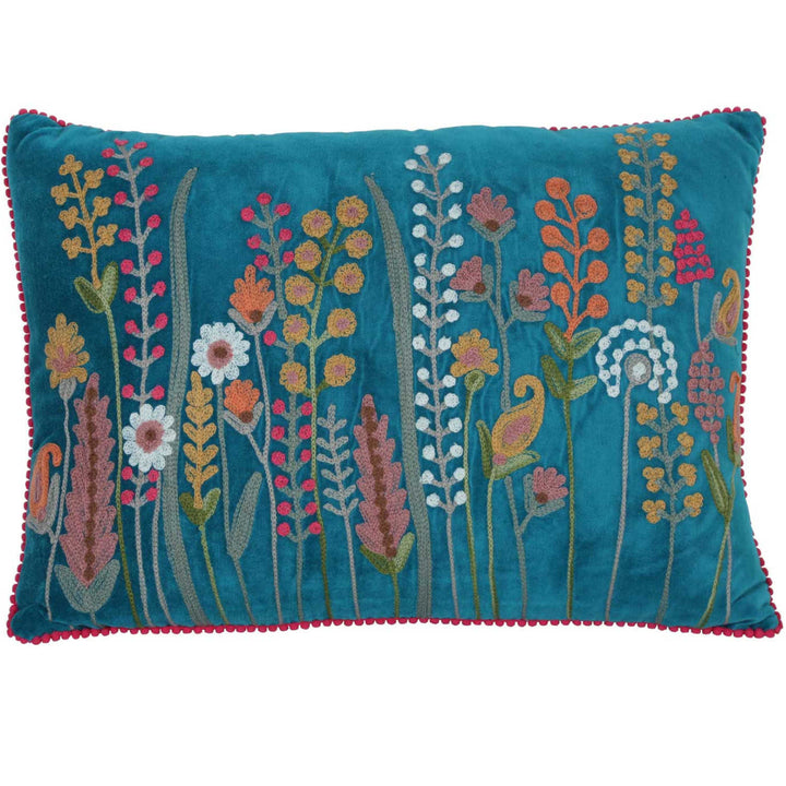 Coussin Santa avec pompons