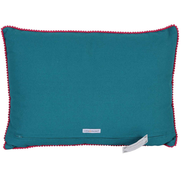 Coussin Santa avec pompons