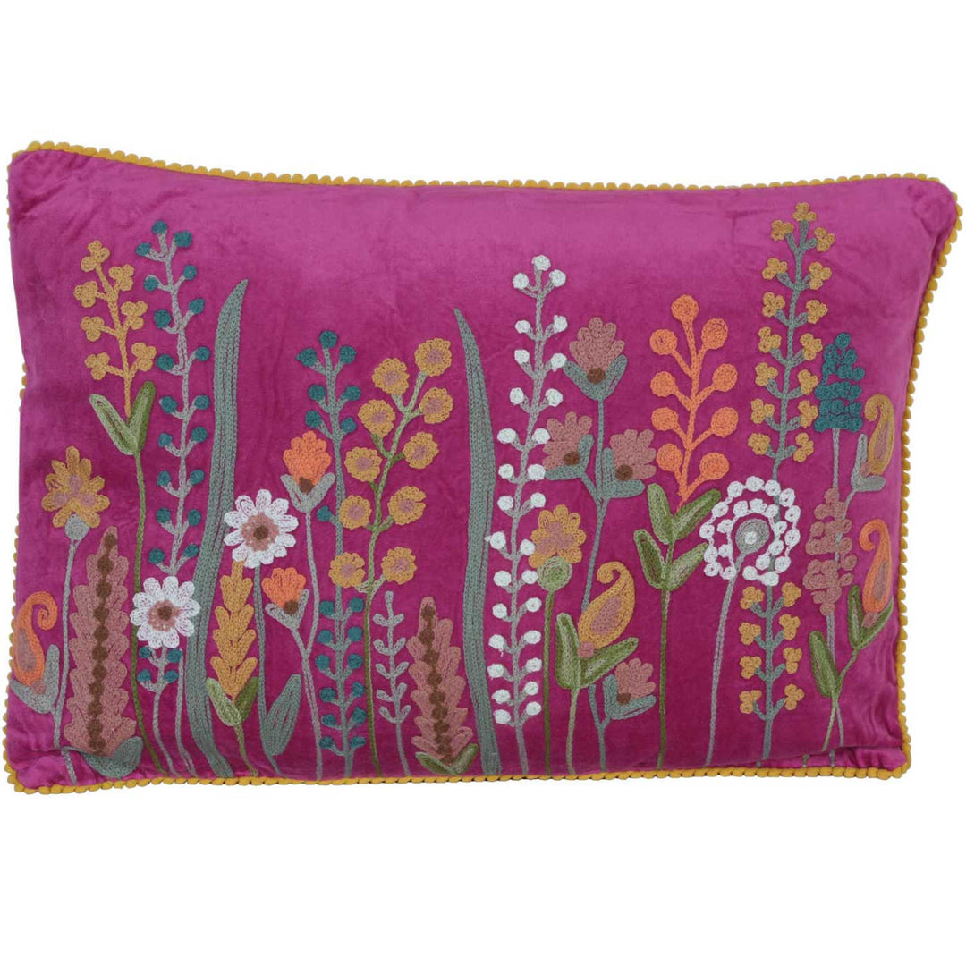 Coussin Santa avec pompons