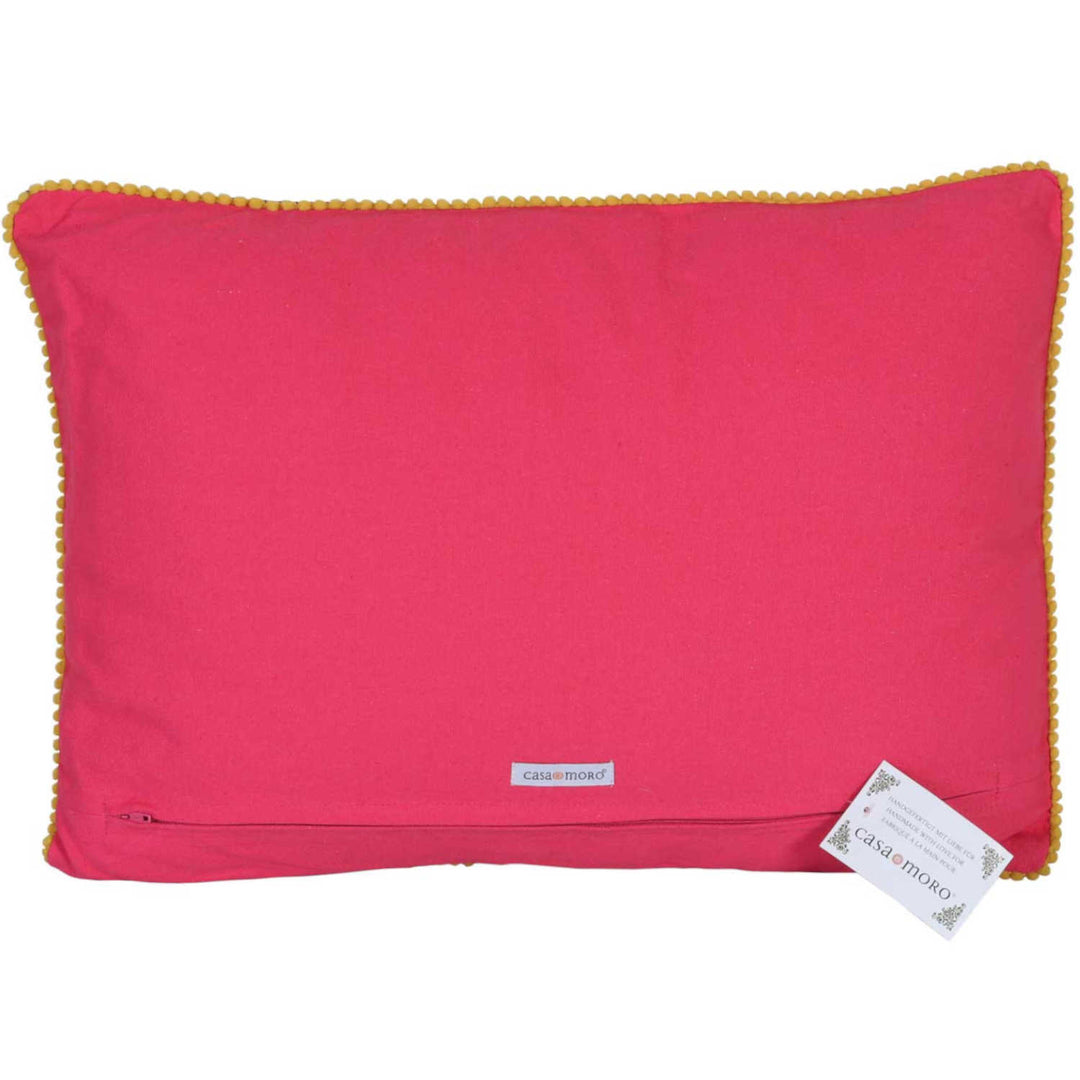 Coussin Santa avec pompons