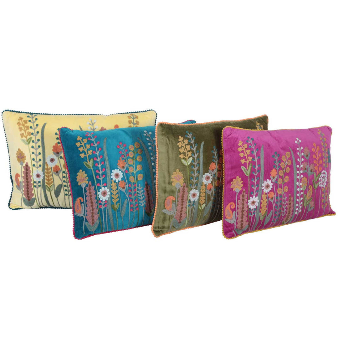 Coussin Santa avec pompons